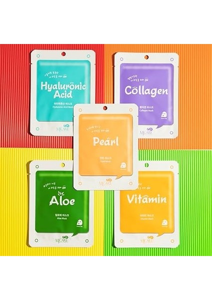 5'li Karışık Yüz Maskesi (Pva) indirimleri