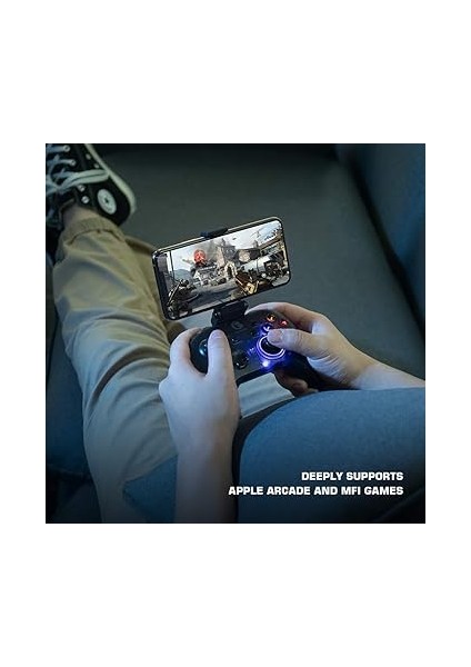 T4 Pro Yükseltme Pc Denetleyicisi, Anahtar/windows Pc/iphone/android Için Yarı Şeffaf Kablosuz Oyun Denetleyicisi fırsatları