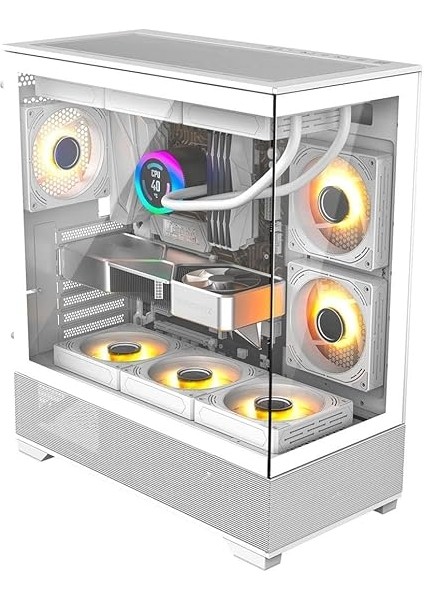 CF925 Tamperli Cam Gaming Oyuncu Kasasıhavit CF925 Tamperli Cam Gaming Oyuncu Kasası Beyaz - 3 Rgb Fanlı, Kumandalı, Itx/m-Atx/atx/e-Atx Uyumlu fırsatları