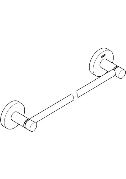 Start Quickfix Uzun Havluluk | 504MM | Duş / Banyo Aksesuarları | Krom | 41197000 fırsatları