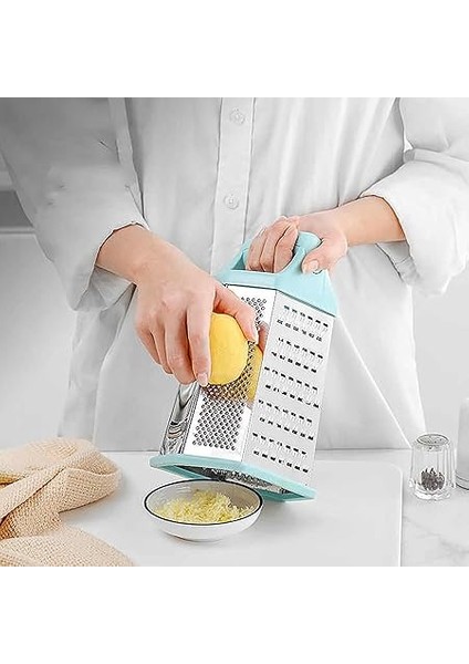 6 Yüzeyli Mutfak Rendesi, Tutacaklı, Altıgen (Mavi) modelleri