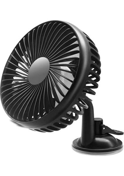 Mobile Araç Tır Kamyon Vantuzlu Vantilatör Fan Soğutucu 12V-24V Siyah