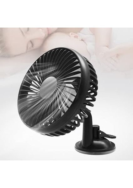 Mobile Araç Tır Kamyon Vantuzlu Vantilatör Fan Soğutucu 12V-24V Siyah modelleri