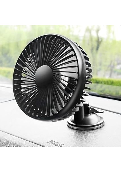 Mobile Araç Tır Kamyon Vantuzlu Vantilatör Fan Soğutucu 12V-24V Siyah indirimleri