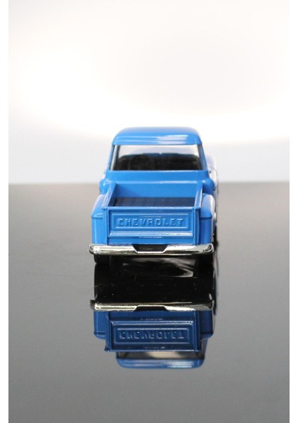 1955 Chevrolet Stepside Mavi Kamyonet Çek Bırak Metal Model Oyuncak Araba 12 cm fırsatları
