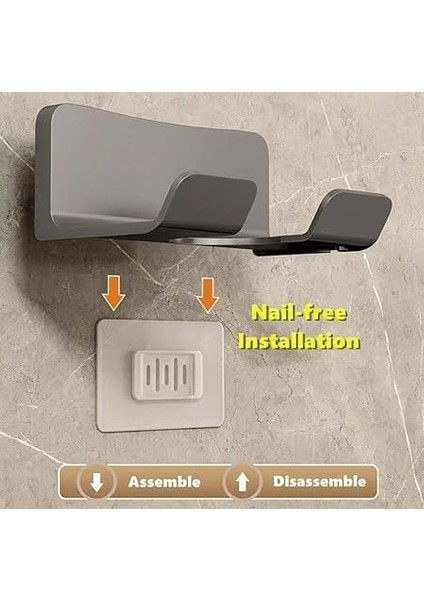 Saç Kurutma Makinesi Tutucu Banyo Organizeri: Duvara Monte Edilebilir, Pratik Depolama Çözümü (Antrasit) indirimleri