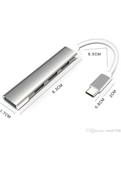 USB 3.1 Den 4 Port USB 3.0 Hub Otg Çoğaltıcı Adaptörü Macbook Uyumlu fırsatları