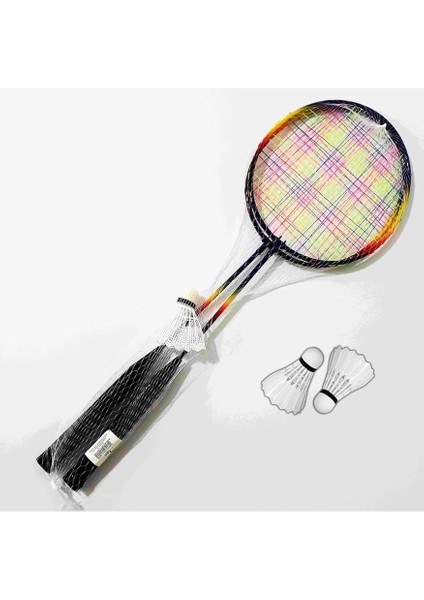 Badminton Seti - 2 Raket ve 3 Top - Dayanıklı ve Hafif Tasarım