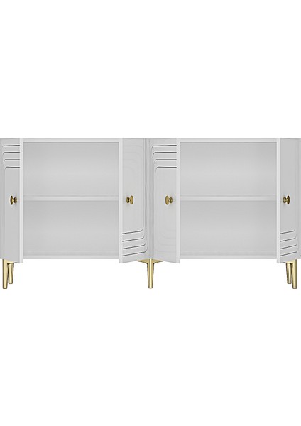 KA1521B - Lessi Konsol, Kahve Köşesi ve Tv Sehpası 150 cm Beyaz fırsatları