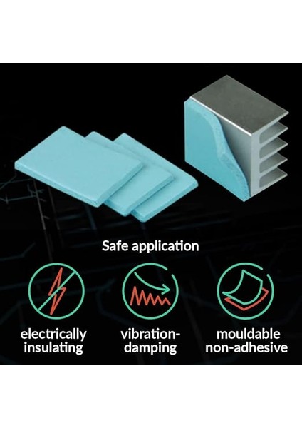 Termal Ped, Gelişmiş, 290 x 290 x 0,5 mm (1'li Paket), ACTPD00017A modelleri