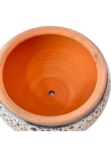 Tasarımı Ev Dekorasyon Krem Kahve Şekilli Artistik Çift Sırlı Iç ve Dış Mekan Kullanımlı Tabaklı Toprak Terrakota Saksı Saksılık Salon Çiçeklik indirimleri