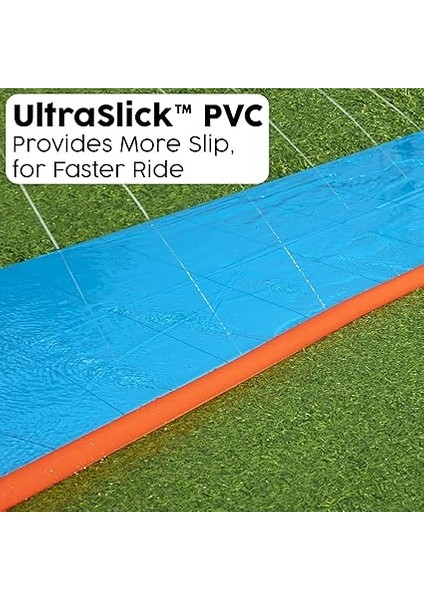 H20GO Single Su Kaydırağı, 4,88 M Şişirilebilir Dahili Fıskiyeli indirimleri