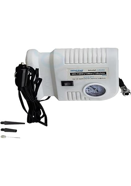 Lastik Hava Kompresörü Saatli 12 V 260PSI 12LT/DK indirimleri