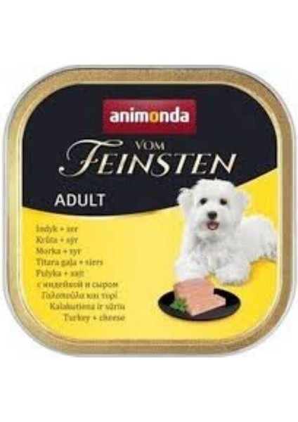 Vom Feinsten Hindili ve Peynirli Yetişkin Köpek Konservesi 150 gr