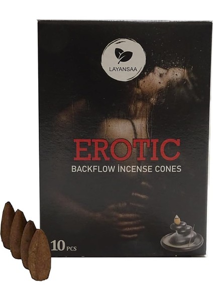 Erotic - Rahatlatıcı Meditasyon/perfumed Meditation Özel Aromalı Special Collection Geri Akış Normal Boy Backflow Hd Meditation Özel Aromalı Cones Konik Tütsü Paket 10 Adet