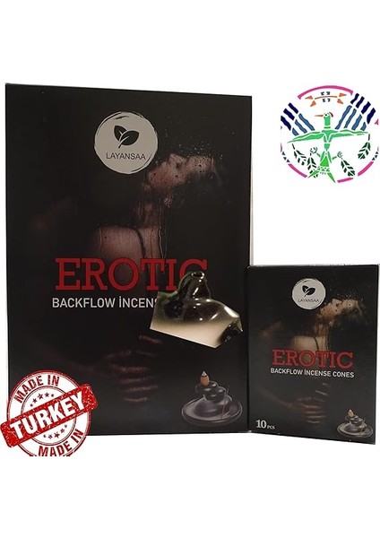 Erotic - Rahatlatıcı Meditasyon/perfumed Meditation Özel Aromalı Special Collection Geri Akış Normal Boy Backflow Hd Meditation Özel Aromalı Cones Konik Tütsü Paket 10 Adet modelleri