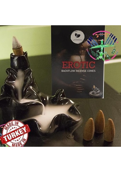 Erotic - Rahatlatıcı Meditasyon/perfumed Meditation Özel Aromalı Special Collection Geri Akış Normal Boy Backflow Hd Meditation Özel Aromalı Cones Konik Tütsü Paket 10 Adet fırsatları