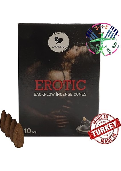 Erotic - Rahatlatıcı Meditasyon/perfumed Meditation Özel Aromalı Special Collection Geri Akış Normal Boy Backflow Hd Meditation Özel Aromalı Cones Konik Tütsü Paket 10 Adet indirimleri