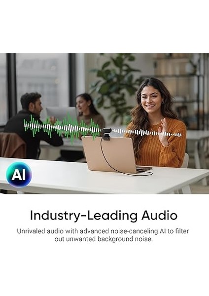 Link 2 Ptz Çift Eksenli Gimbal Yapay Zeka Destekli 4K Web Kamerası, Artırılmış Detay, Profesyonel Ses, Hareket Kontrolü, Hdr, Yapay Zeka Izleme, Deskview ve Streamer Modu Için 1/2" Sensörlü - indirimleri
