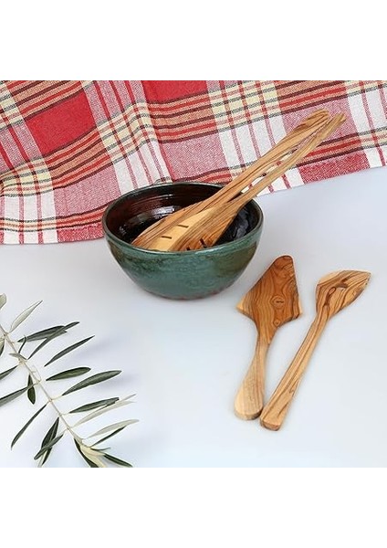 Zeytin Ağacı Mutfak Gereçleri Seti – 4 Parça | El Yapımı, Çevre Dostu, Çizilmez Ahşap Pişirme Aletleri | Spatula Seti (4'lü Set) fırsatları