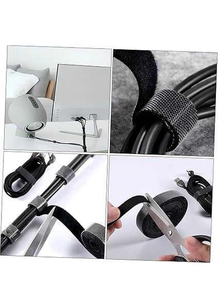 Cırt Cırt Sabitleyici Kablo Düzenleyici - 5 Metre x 1cm | Kolay Kullanım, Bahçe ve Ev Için Pratik Çözüm (Siyah) fiyatları