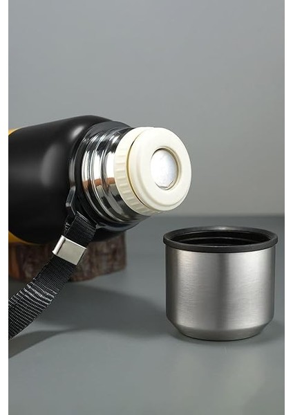 L Çelik 750 ml Yeşil Kamp Piknik Termos Tutmalı Termos CIN491YS indirimleri