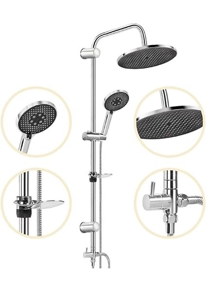 Alesia Paslanmaz Çelik Borulu Yağmur Duş Seti fiyatları