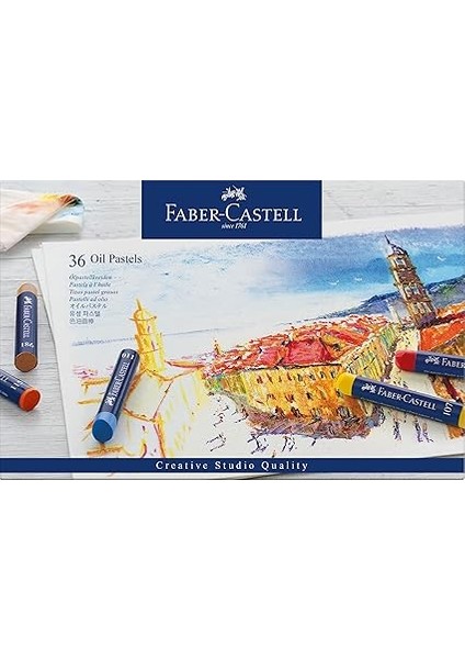 Creative Studio Yağlı Pastel Boya, 36 Renk, Parlak ve Yoğun Renkler, Asitsiz, Yüksek Pigmentli fiyatları