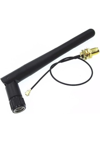 3dbi Wifi Anten Seti ESP8266 Sma + Ufl Soket 900MHZ 1800MHZ 2400GHZ Rf Esp-07 ESP32 Gsm Wifi Sinyal Mesafe Güç Artırıcı 2g 3g 4g modelleri