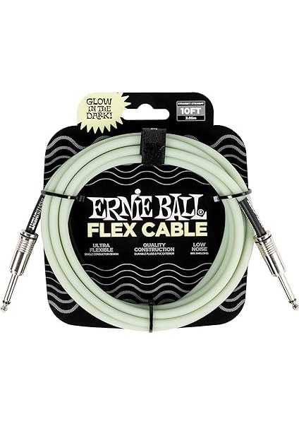 Ball Flex Enstrüman Kablosu Düz/düz 10FT - Karanlıkta Glow (P06436)