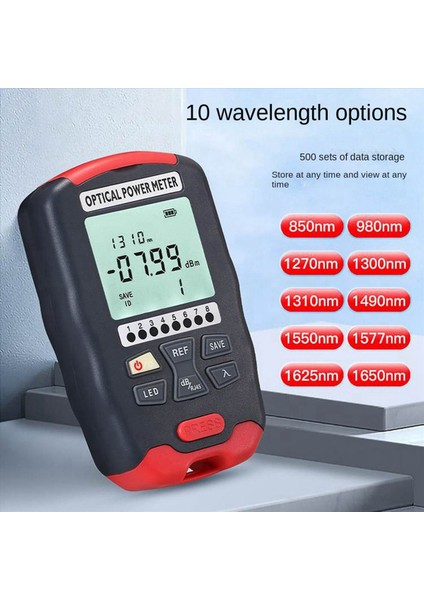 2x Optik Fiber Güç Ölçer Fiber Görsel Arıza Buldurucu 10 Dalga Boyları Hassas Yonga Kablolama Için Doğru Ölçüm D7 (Yurt Dışından) modelleri