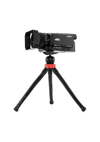 Esnek Youtuber Yayıncılar ve Sosya Medya Için Ideal 30CM Ahtapot 360 Derece Taşınabilir Ayakları Bükülebilir Selfie Telefon Tutuculu 3 Ayaklı Kampda Tatilde Gezilerde Tripod Çok Hafif 320GR fırsatları