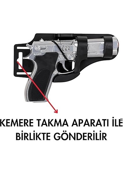 Focus Bang Full Metal Gerçekçi Tasarım Metalik Renk Tabanca,mantar Mermi Hediyeli,kemere Takma Aparatlı fırsatları