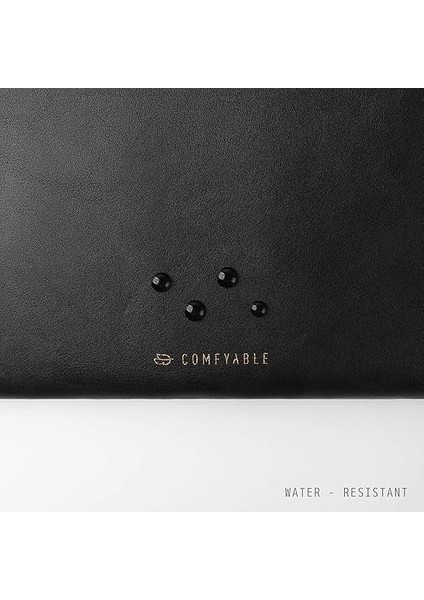 MacBook Pro 14 Inç M3 M2 Pro/max 2023 ve M1 ile Uyumlu Ince Koruyucu Dizüstü Bilgisayar Kılıfı, Mac Için Pu Deri Çanta Su Geçirmez Kapak Dizüstü Bilgisayar Çantası, Siyah fırsatları