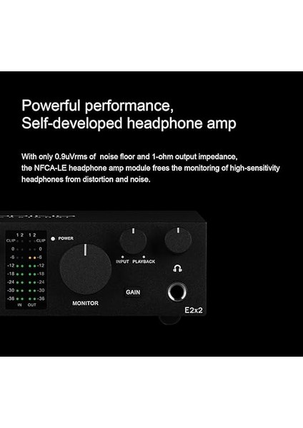 Professional E2X2 | Black Yüksek Kalite Usb-C Ses Kartı: 2-Giriş/2-Çıkış 24BIT/192KHZ, 8...600OHM Arası Kulaklıklara Kadar Kullanılabilir. (Pc/mac) indirimleri