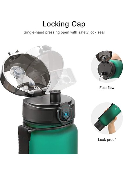 Spor Içecek Şişesi 500 ML/800 Ml/1 L, Sızdırmaz, Tritan ve Bisfenol A Içermez, Bisiklet, Fitness, Dış Mekan Için Su Şişesi fırsatları