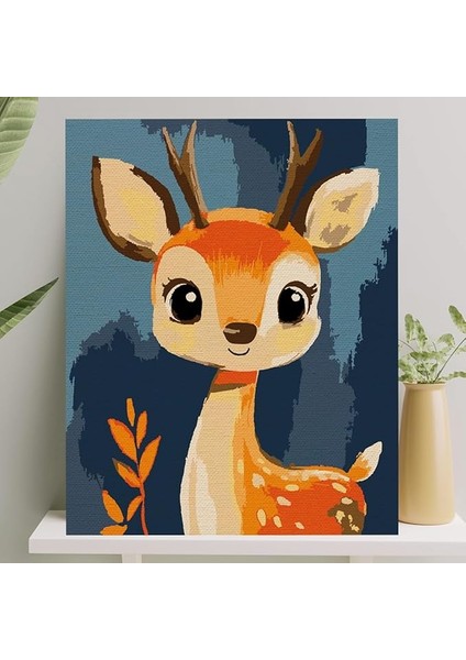 Boyama Tuval Seti Fırça Boya Dahil (Çıtalı) 40X50 cm - Ceylan