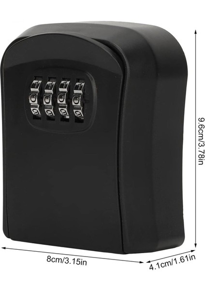 4 Hane Şifreli Sert Plastik Dış Mekan Su Geçirmez Anahtar Saklama Gizleme Dolabı Kutusu Kasası modelleri
