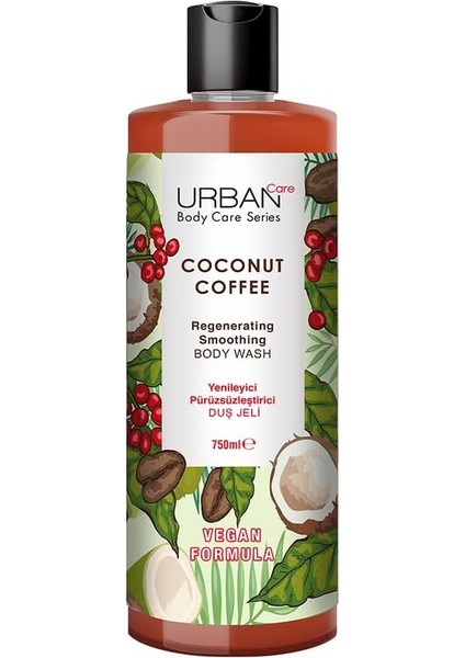 Care Coconut Coffee Yenileyici ve Pürüzsüzleştirici Duş Jeli, 750 ml