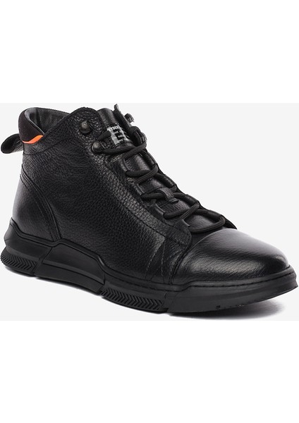 Erkek Siyah Hakiki Deri Sneaker Bot 5K1CB14361