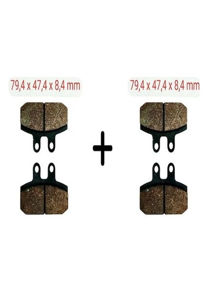 Bali Sj 100 Uyumlu Ön Fren Disk Balatası 2 Adet Erpilsan Elektronik