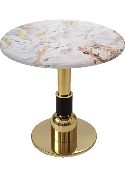 Gold Yuvarlak Masa Çap 70CM - (Werzalit, Wermodin ve Allzalit Tabla) - Gold