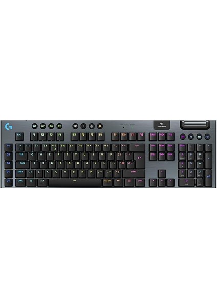 G G915 x Lıghtspeed Düşük Profilli Kablosuz Oyun Klavyesi, Çift Katmanlı Pbt Tuş Kapakları, Programlanabilir Tuşlar, Rgb Arka Aydınlatma, Alüminyum Kaplama, Ingilizce, Pc/mac Uyumlu, Siyah