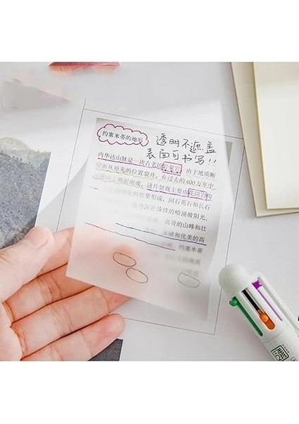 Adet Kare Şeffaf Yapışkanlı Not Kağıdı Karenot Beyaz (3X50 Yaprak) indirimleri