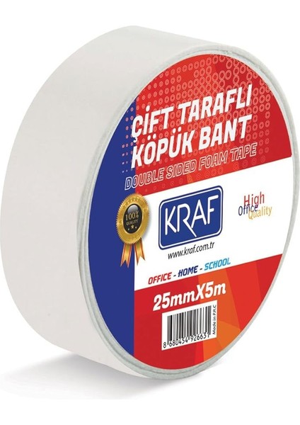 Çift Tarafli Köpük Bant 25MMX5M 5025G
