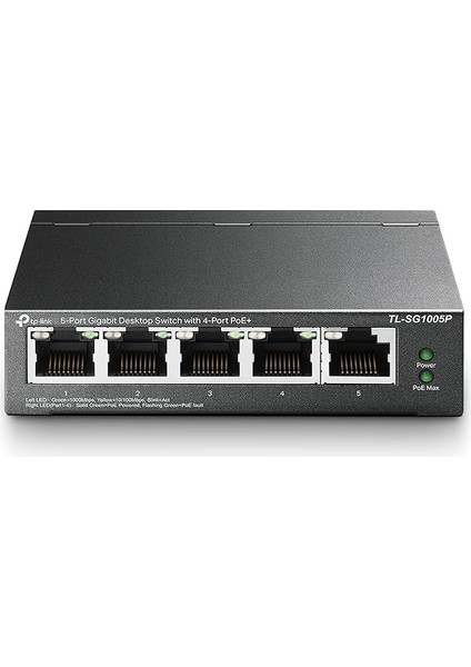 TL-SG1005P, 5-Port Gigabit Desktop Switch With 4-Port Poe+