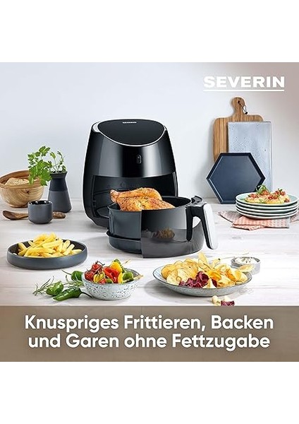 Fr 2445 Xxl Sıcak Hava Fritözü (2.000 W, 5 L Kapasite, 1.500 G Kızartma Miktarı) Paslanmaz Çelik/siyah fiyatları