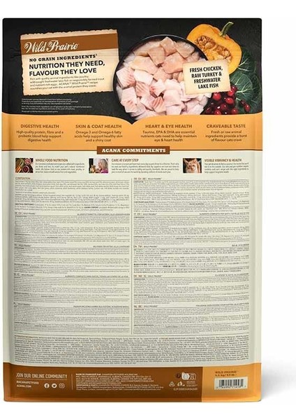 Wild Prairie Tavuklu ve Balıklı Tahılsız Tüm Irk ve Yaşam Evreleri Için Kedi Maması 4,5 kg fiyatları