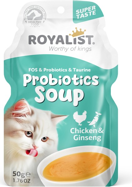 Cat Soup- Probiyotikli, Tavuklu ve Ginseng Aromalı Kedi Çorbası 50GR