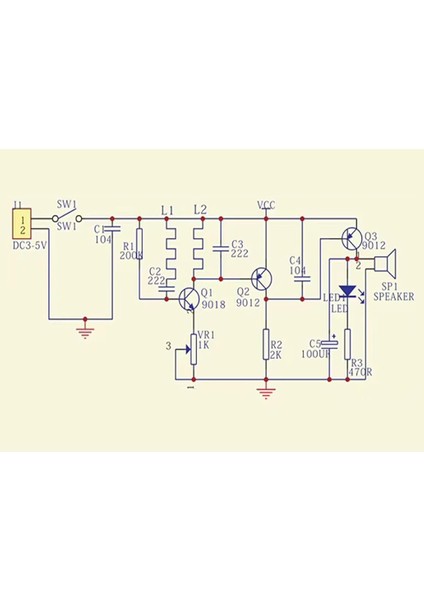 Metal Sensör Diy Kit Dedektör Elektronik Lehimleme Eğitim Devresi Dc 5V 60MM Temassız Algılayıcı indirimleri